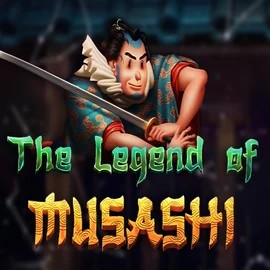 The Legend of Musashi slot logo by Peter & Sons at Brutal Casino