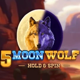 5 Moon Wolf slot logo by Apparat Gaming at Brutal Casino