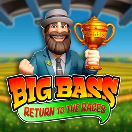 Official Slots logo: Big Bass Return to the Races by Pragmatic Play at Brutal Casino