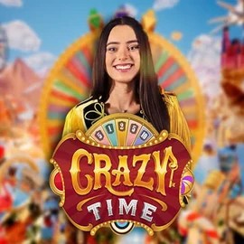 Crazy Time logo by Evolution at Brutal Casino