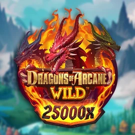 Dragons of Arcane Wild logo by Foxium at Brutal Casino