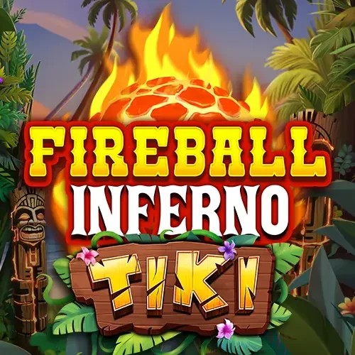 Fireball Inferno Tiki logo – Slots by NetEnt at Brutal Casino