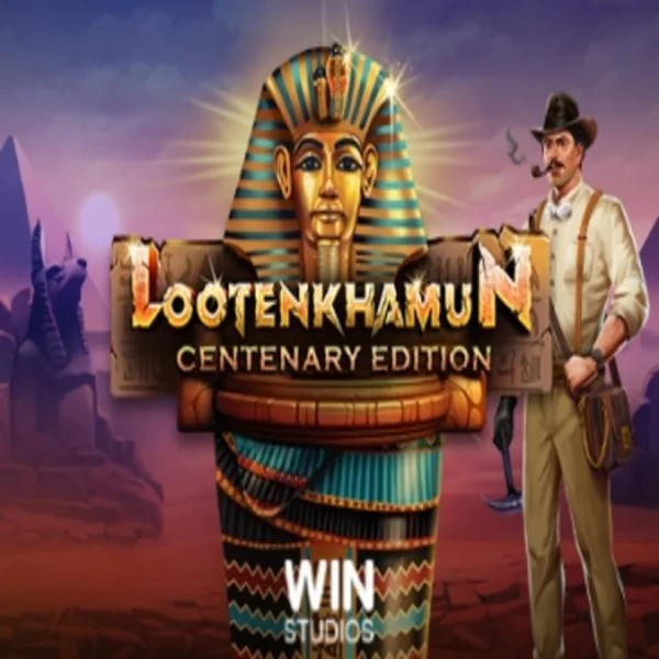 Loot'en Khamun the Dead Sea Scrolls logo by Win Studios Brutal Casino
