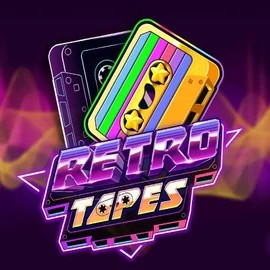Retro Tapes slot logo by Push Gaming at Brutal Casino